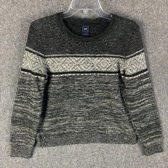 Gap Sweaters - Gap Sweater Women's Large Knit Gray Pullover‎ Acrylic Wool Blend Adults L